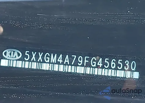 2015 Kia Optima Lx z USA, uszkodzony, nr VIN 5XXGM4A79FG456530